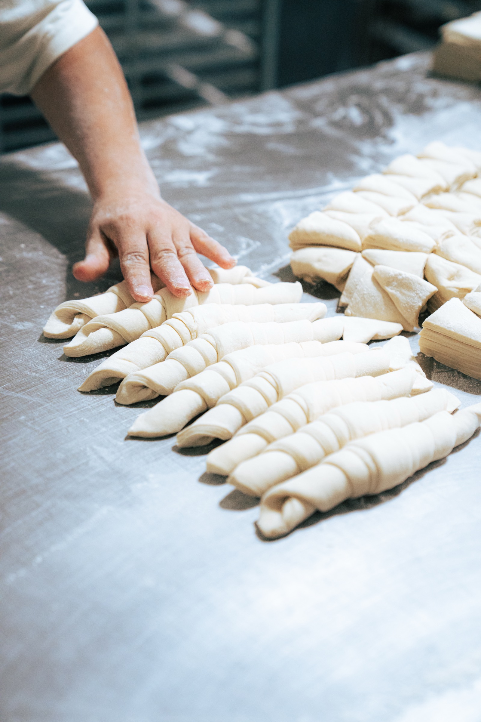 Croissants hechos a mano